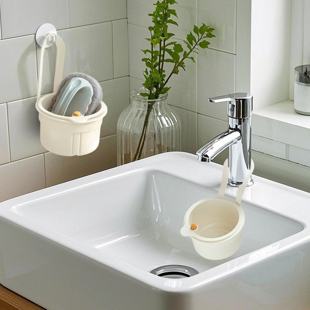 Sink Drain Basket Drain Colander for Food Removable Fine Mesh Sink Strainer Basket for Commercial Shower RV Kitchen Bathroom