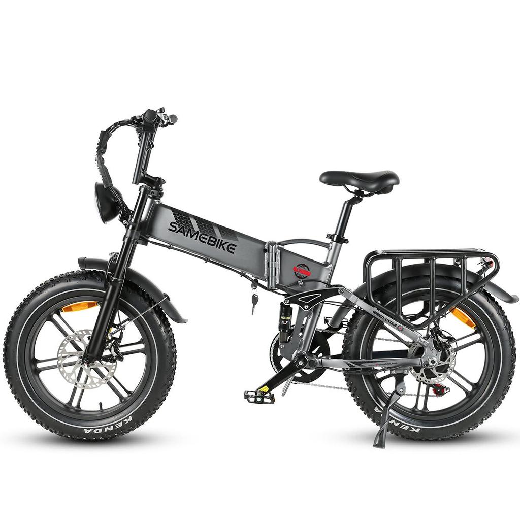 SAMEBIKE RS-A02 Electric Bike, 48V 17Ah Battery 1200W Motor Folding Off Road E-bike, 20*4 "Fat Tire 45km/h Max Speed 55km Range