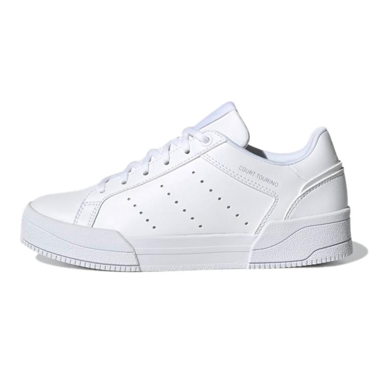 Adidas Court Tourino J  Triple White  H00764 36
