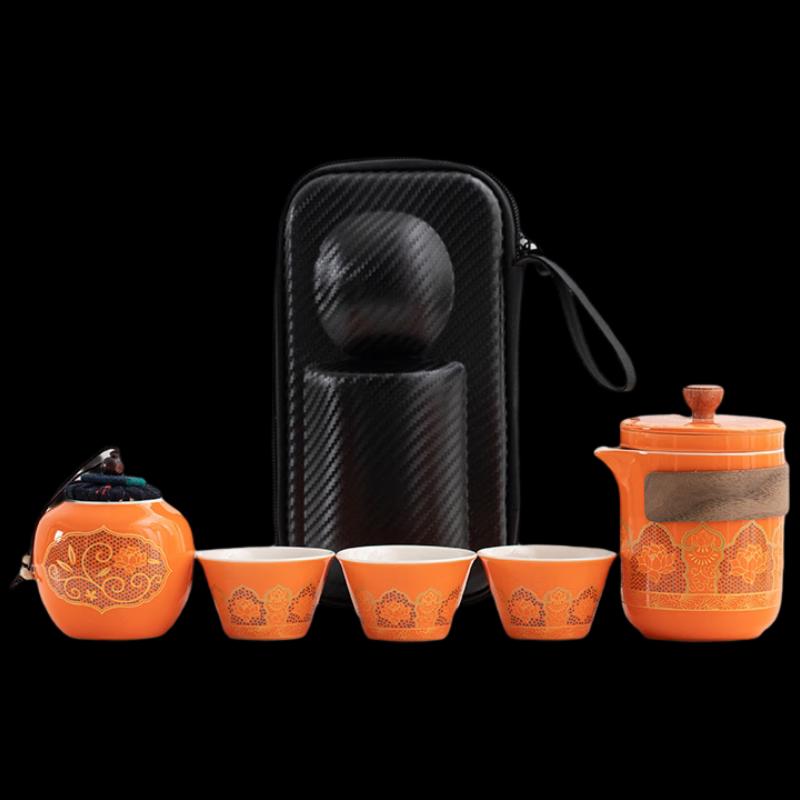 Woding Portable Ceramic Travel Tea Set