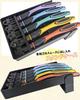 Yoshiharu Denim Grip Chisel Set with Safety Elementary School Cutlery, Plain, Right-Handed, 2-Way Guard,