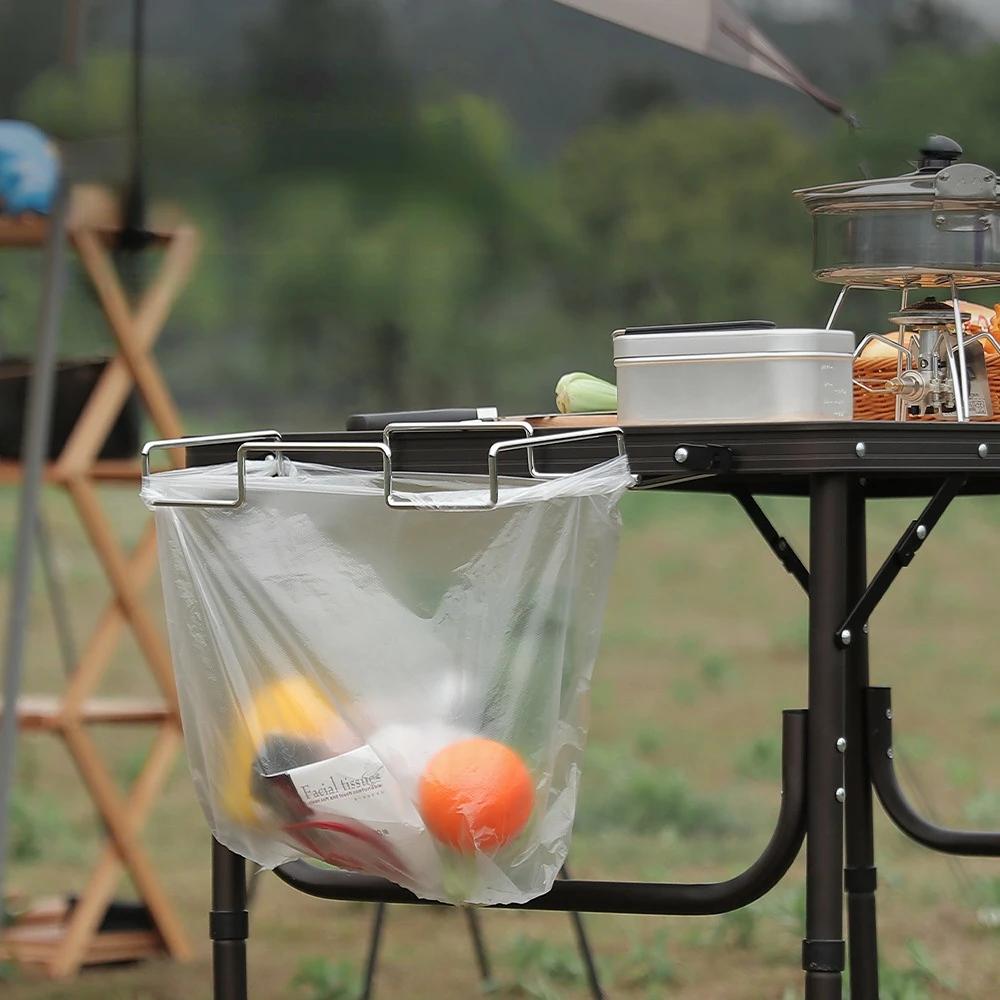 2024 New Outdoor Garbage Rack Kitchen Hanger Bucket Dormitory Camp To Receive Garbage Bag Hanging Bracket
