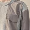 MAXZA Unbalanced String Color Block Sweatshirt Zf04qt007na
