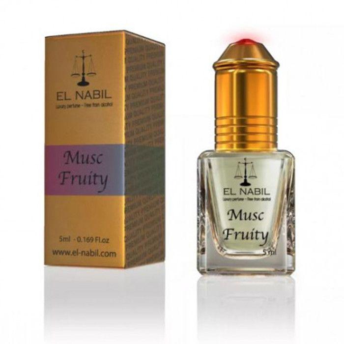 Extrait de Parfum - EL NABIL - MUSC FRUITY - Roll-On 5ml - Parfum Fruité - Mixte