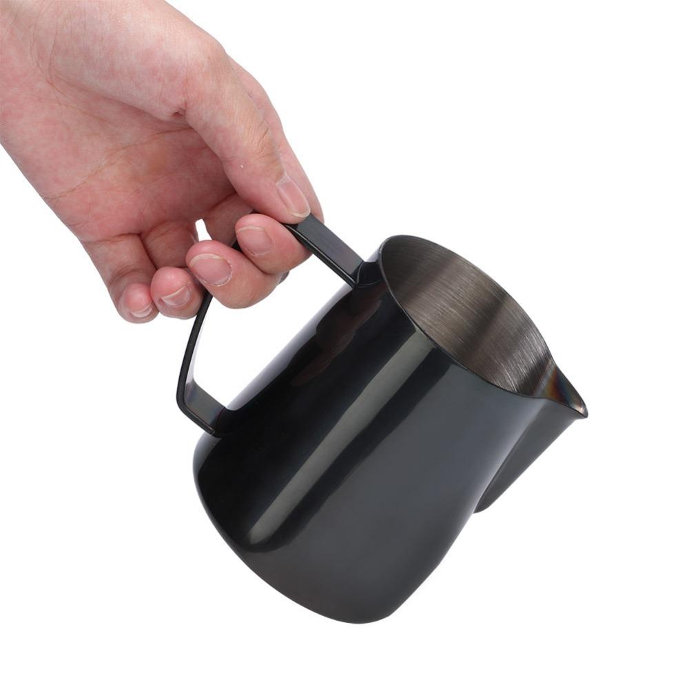 Black Color Coffee Pitcher 350ml Latte Art Pitcher Premium Milk Jug  For Latte Art