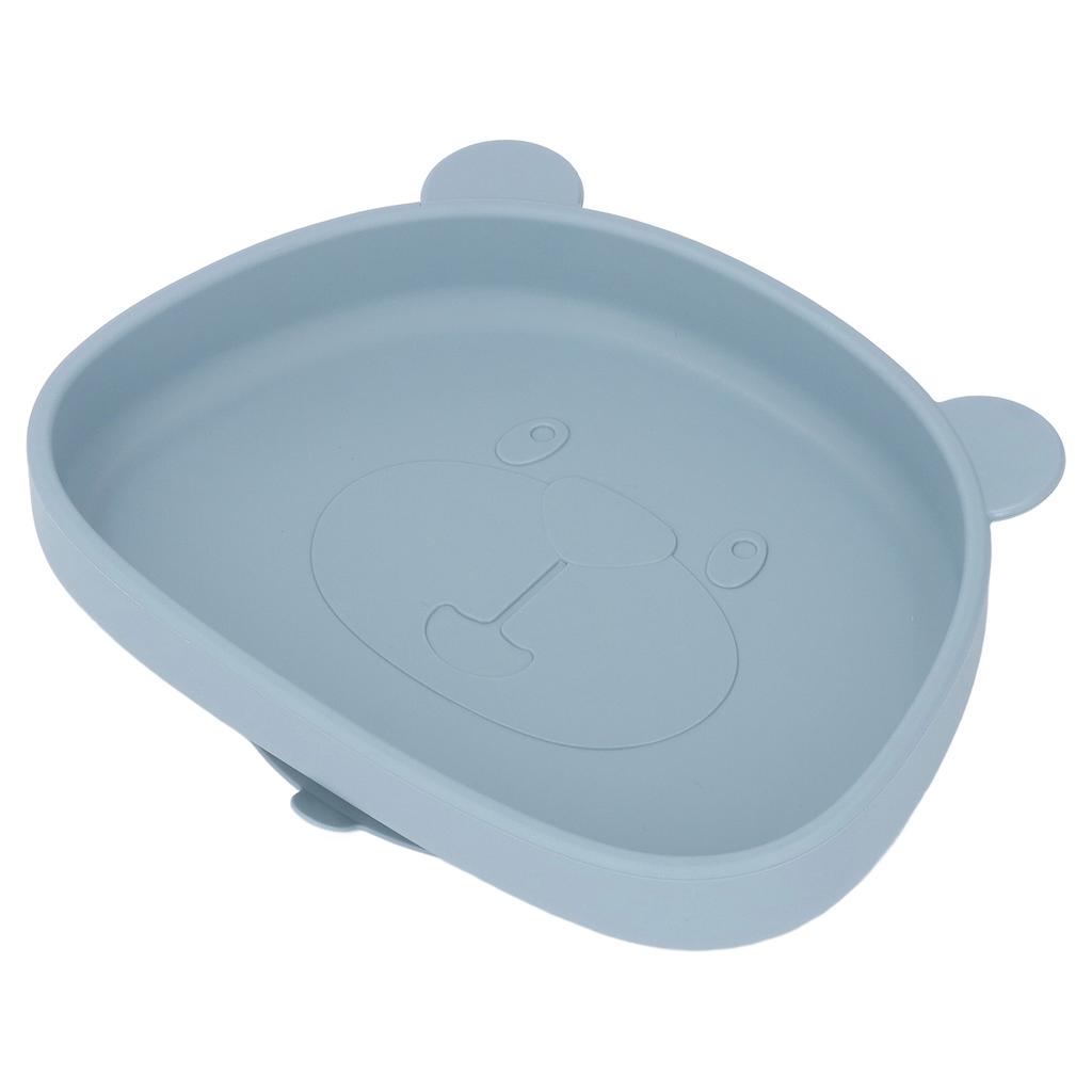 Baby Silicone Plate Panda Shape Silicone Suction Toddler Plate Feeding Supply for Infants