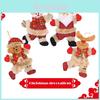 Charmante Weihnachtsfiguren mit Weihnachtsmann, Schneemann, Elch, Bär Perfekt für festliche Baumdekorationen
