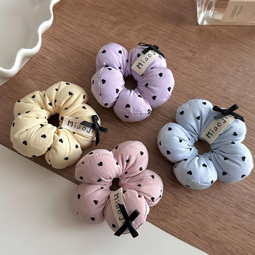 Practical Korean Styles Hair Scrunchies Elastic and Comfortable Bows Hair Tie for Various Hairstyles and Hair Volumes