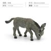 Realistic Gray Donkey Figurine - Solid Static Animal Model Educational Toy For Kids' Cognitive Learning