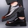 Lässige Business Herren Lederschuhe Minimalistische und trendige Designstile Outdoor-Street Dicksohlige Erwachsenen Schwarze klassische Schuhe