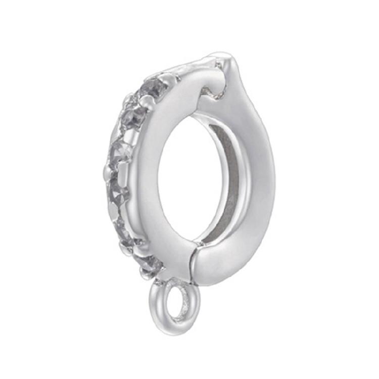 Multipurpose Clasp With Sturdy Brass Cubic Zirconia Detailing Necklace and Bracelet Enhancer Connectors Daily Use