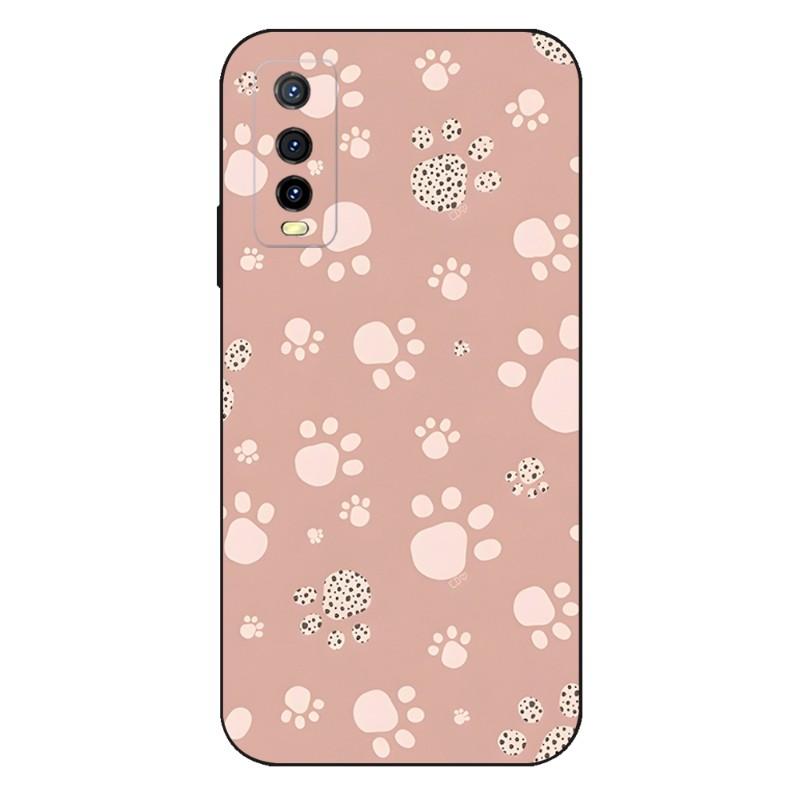 Animal Foot Pattern Phone Case For VIVO Y31 IQOO U5 U5x 9 V21e V23 Y31s Y73 X60 X70 X80 Y33s Y21 Y76 Y15s T1 Pro Plus Cover