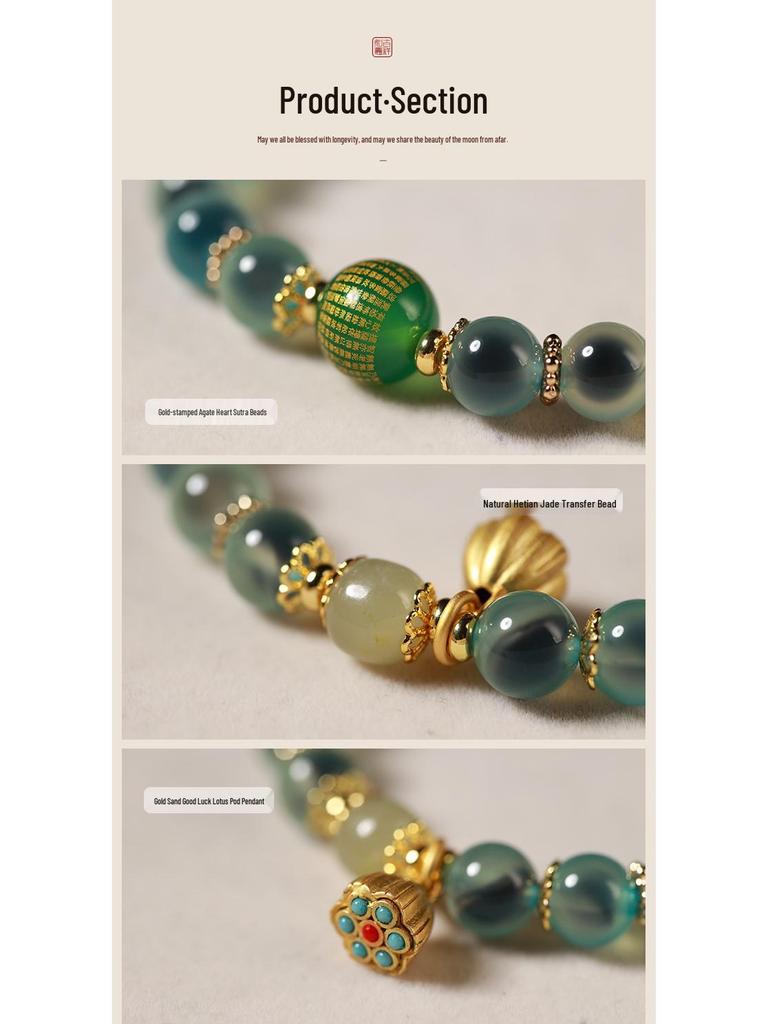 Colorful Agate & Jade Beaded Summer Bracelet for Women