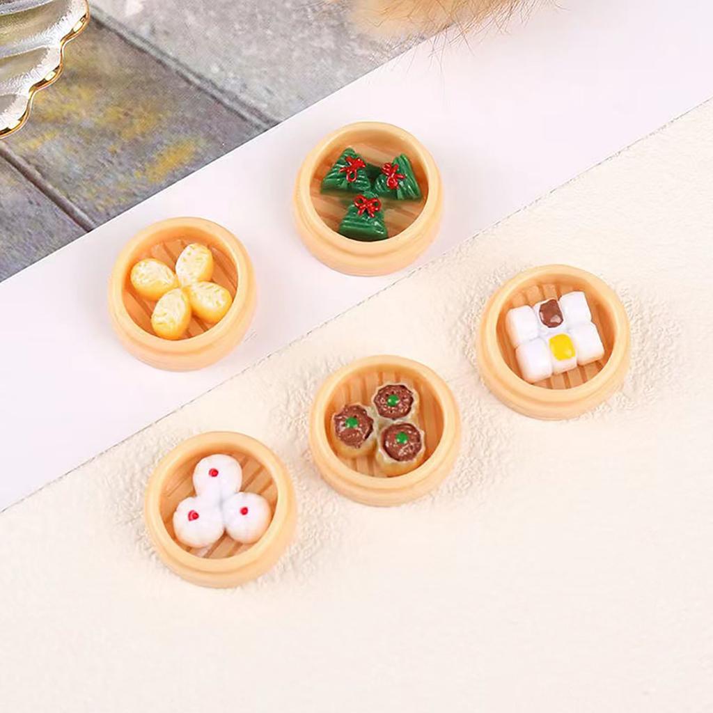 5pcs of Simulated Hong Kong Style Morning Tea Refrigerator Magnets Can Be Used for Home, Whiteboard, and Office Decoration