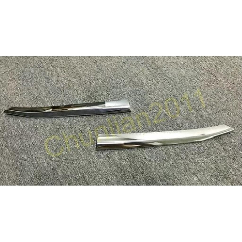 Front Grilles Garnish Molding Cover Trim for 2018- SUBARU XV ABS Chrome 2PCS