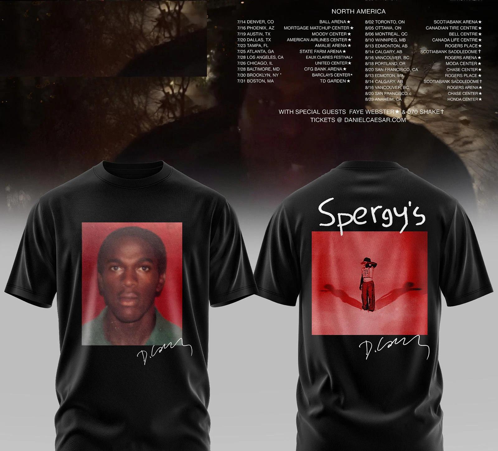 Daniel-Caesar Son Of Spergy 2026 Tour Unisex T-shirt S