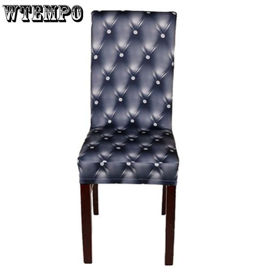 WTEMPO Elastyczny Pokrowiec na Krzesło Jadalnia Ślub Składany Impreza Bankiet Uniwersalny Antyzanieczyszczeniowy Domowy Krótki Pokrowiec