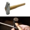 Practical Sturdy Metalworking Hammer Portable Accessory for Jewelers Supplies Flat Face Hardwood Handle Daily Use