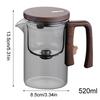 Glass Tea Pot Kettle Infuser 520ML/720ML Teapot Water Separation Inner Magnet One Click Magnetic Switchs Tea Filtration Cup Set