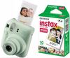 Fujifilm Instax Mini 12 Green Camera + White Frame Film Pack