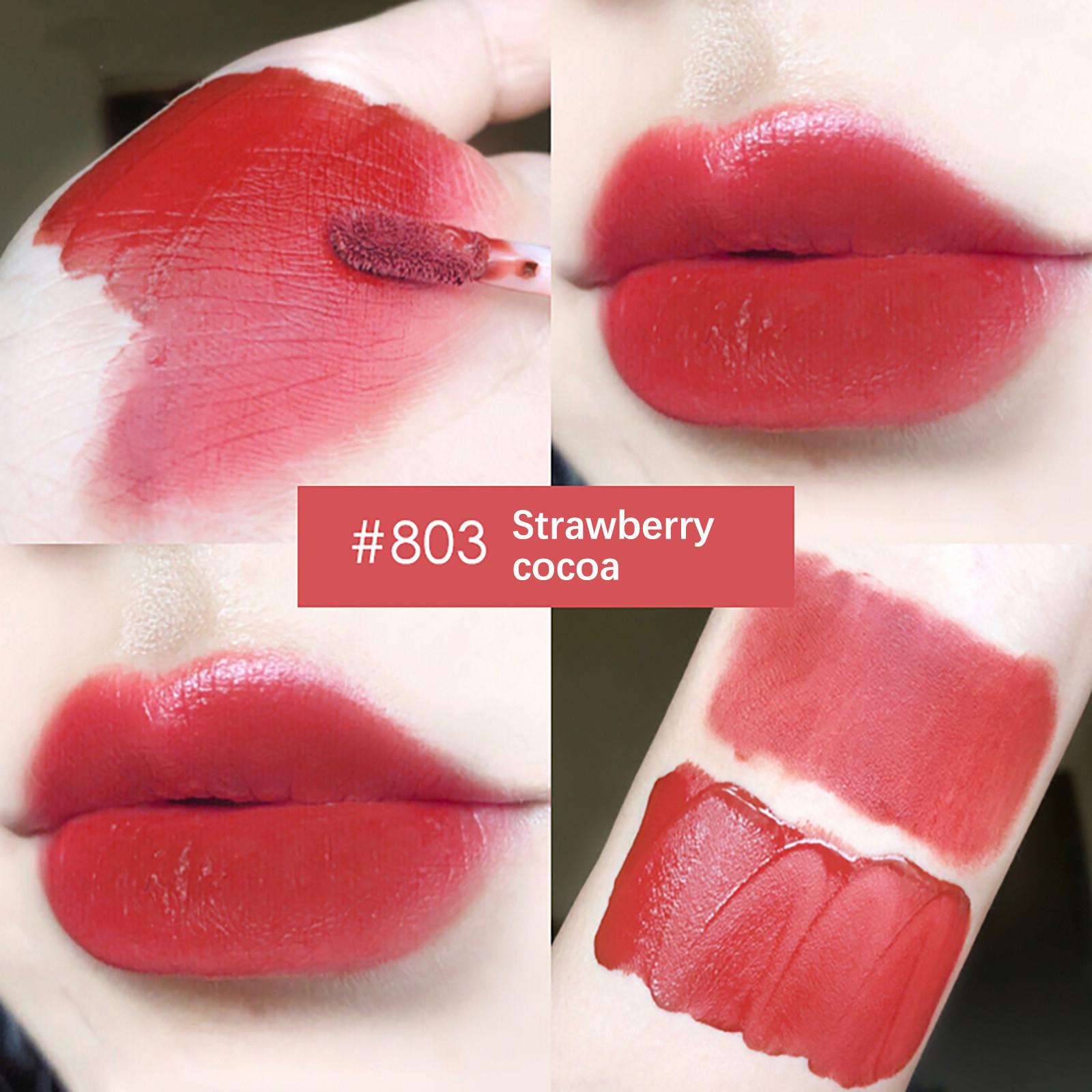 Бархатная глазурь MatteLip, увлажняющая, не легко выцветает, не легко оставляет пятна. красный