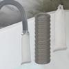 24 Pièces Filtre Écran de Tuyau d'Évacuation en Maille pour Linge avec Serre-câbles Acier Inoxydable Piège à Peluches Pour Machine à Laver Installation Facile Accessoire de Lessive