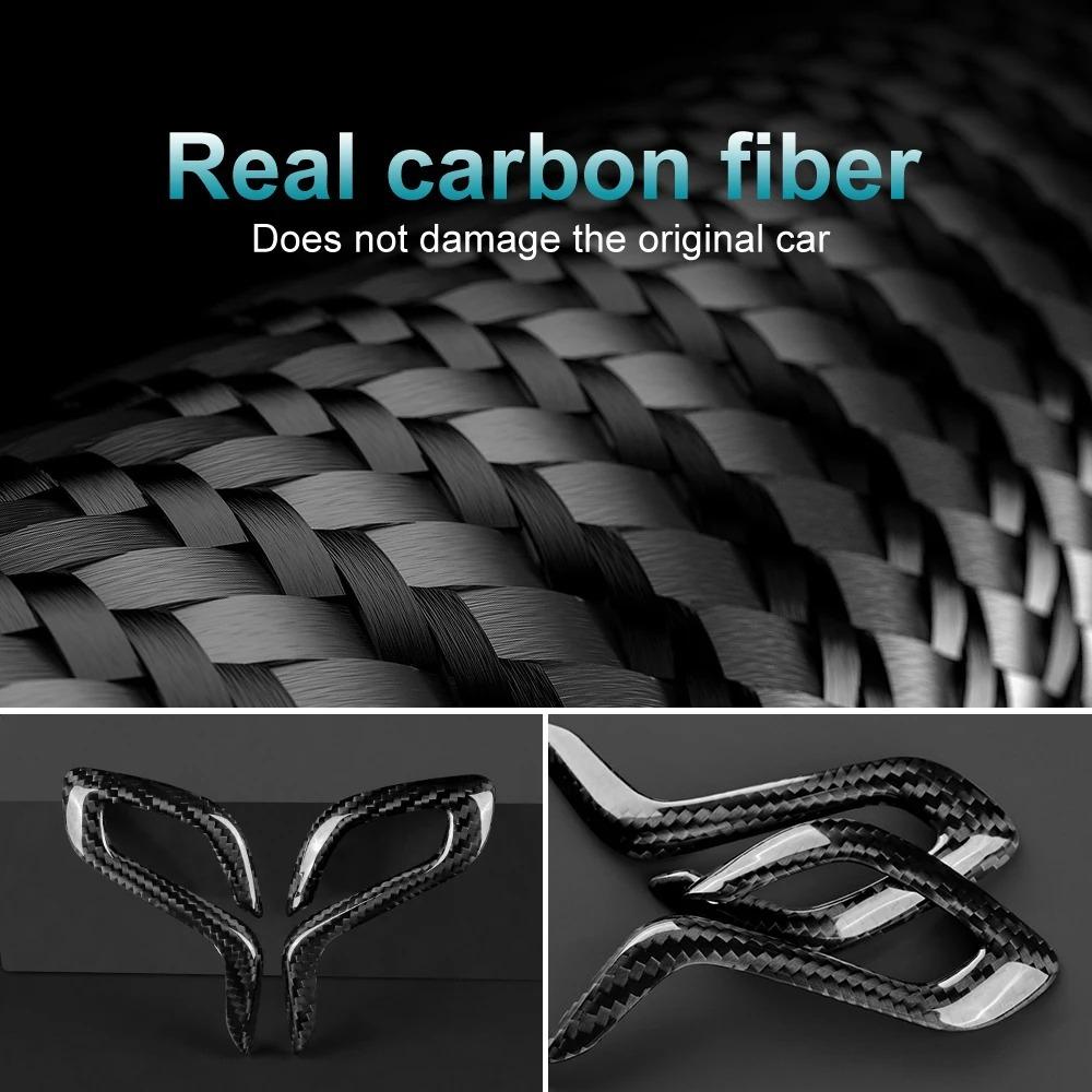 AAACF1 Real Dry Carbon Fiber for BMW F90 M5 F97 X3M F98 X4M 2019-2023 Automatic Shift Gear Knob Trim Cover Car Retrofitting Accessories
