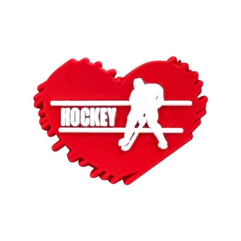 International Ice Hockey Student Pen Holder with Detachable Soft Rubber PVC Decoration