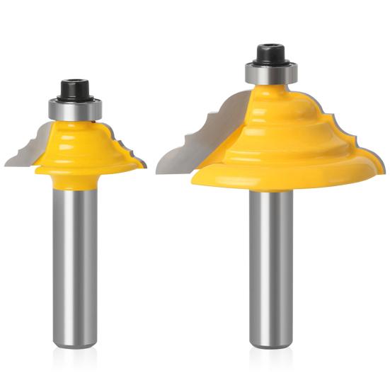 Molding Router Bit Wear Resistant High Precision Heat Resistant 8mm Shank Cabinet Door Edge Milling Cutter Woodworking