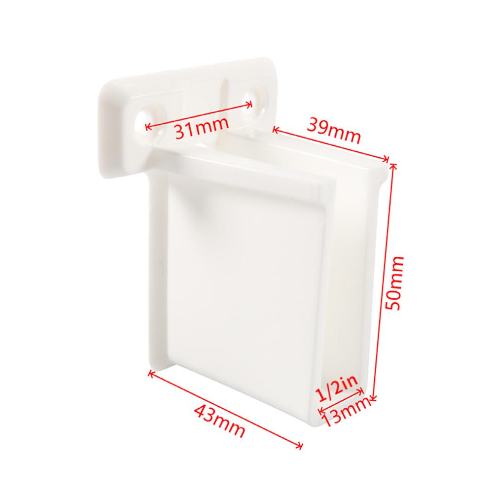 12pcs Wire Shelf End Bracket White Plastic Closet Shelves Brackets with Screws