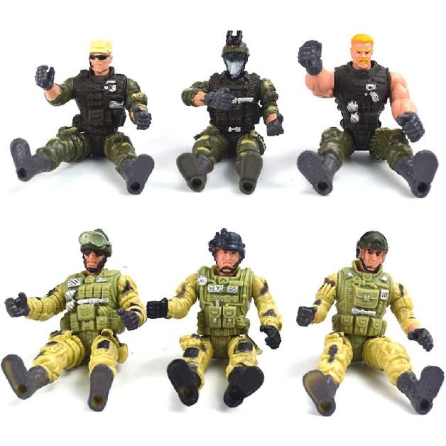 Berry President Army Men, Army Action Figures, 4 Inches Military Action Figures, Army Combat SWAT Soldier Action Figures Toys for 4 5 6 7 8 9 10 Year