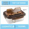Divided Heat-Resistant Glass Lunch Box