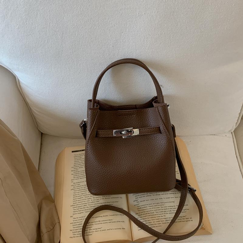 Large Capacity Crossbody Bag for Women, Trendy Vintage Style Shoulder Bag, Versatile Bucket Bag