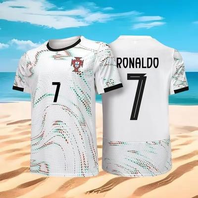 Ronaldo Fan Edition Fotbalový dres Lehký Prodyšný Sportovní oblečení Vrchní díl Venkovní Tréninkové Tričko Letní Pánské Tričko