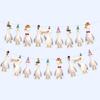 Cheerland Silly Goose Party Decorations Garland Birthday Banner Garden Tea Party Hanging Funny Goose Go Duck Decoration Supplies Farm Themed Cute