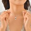 Collana Consapevolezza Autismo, Cuore Puzzle in Acciaio Inossidabile Forma Bambino Ragazza Autismo Ciondolo, Gioielli Regali Consapevolezza