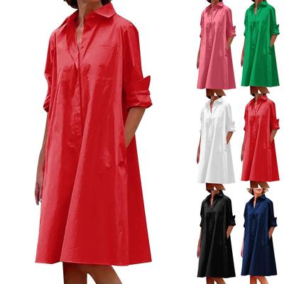 Women's Fashionable Loose Shirt And Long-sleeved Dress