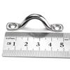 4Pcs Handle 5mm Stainless Steel Wire Eye Strap Boat Marine Tie Down Fender Hooks Canopy Cable Eyes Straps