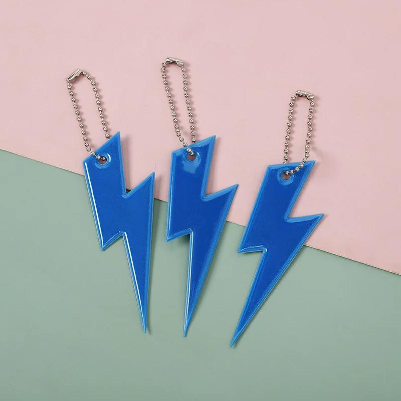 3Pcs Reflective Pendant Safety Warning Reflective Keychains for Kids Bag Backpack Riding Cycling Night Glowing Hanging Strips
