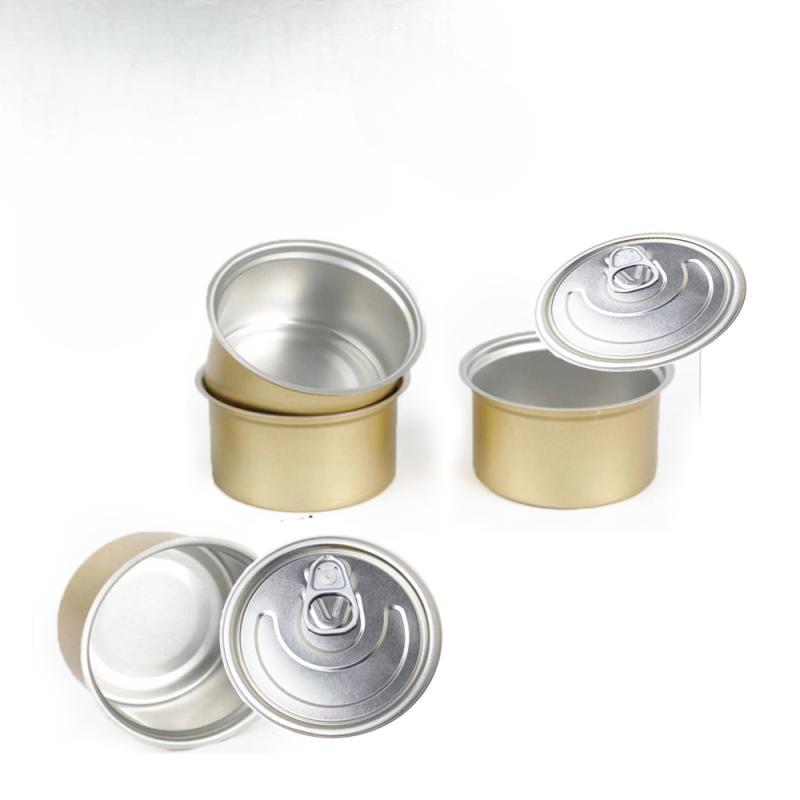 Molekulare Küche Kreativität Schafft Geschirr Fischrogen-Schachteln Lebensmittel Leere Dosen Versiegelte Aluminiumdosen Manuelle Versiegelungsmaschine