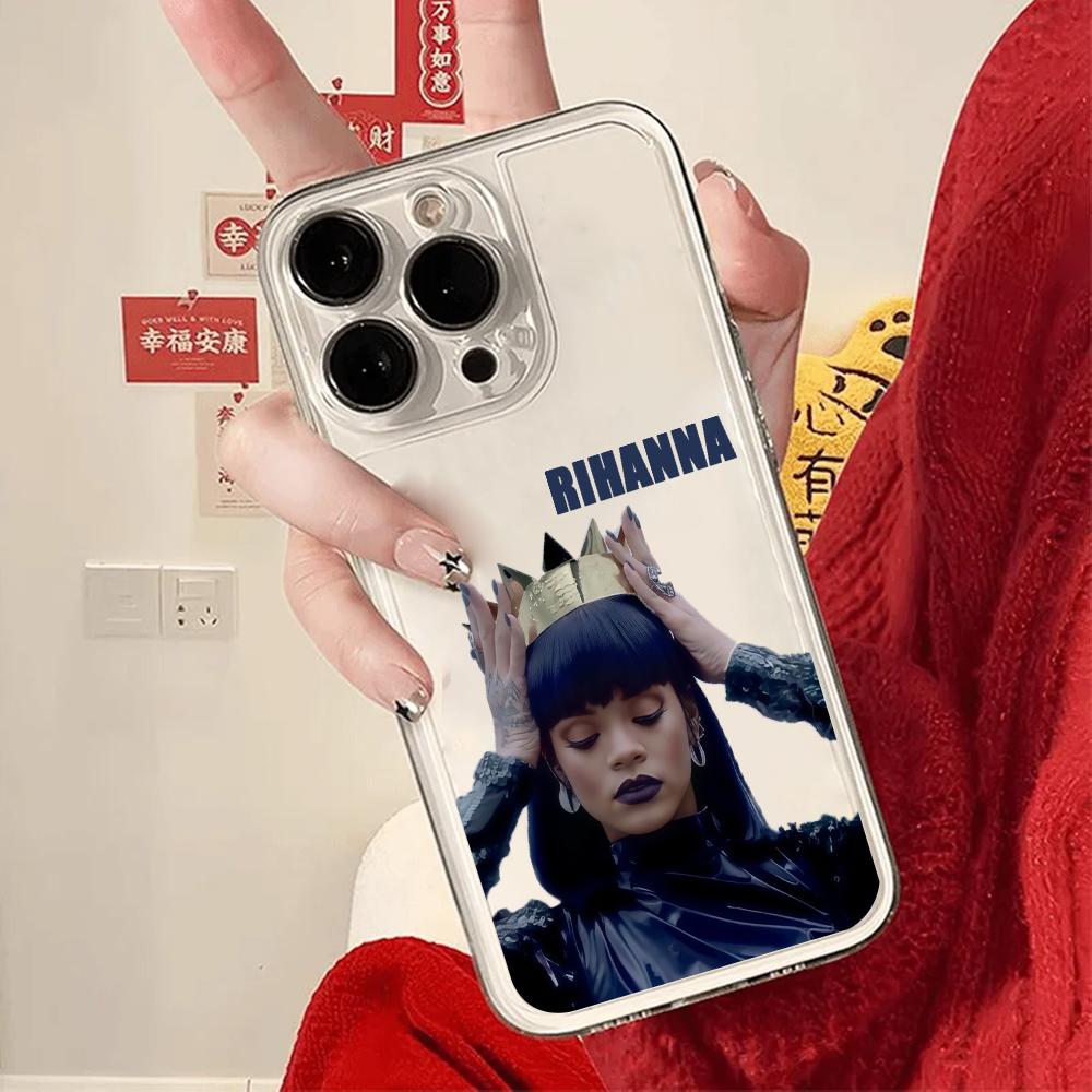 

HOT Singer R-RIHANNA Phone Case For Samsung Galaxy S26 S25 S24 S23 S22 S21 S20 FE Note20 Note10 Edge Plus Ultra Lite 5G Clear Samsung S22 5G