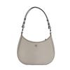 Emerson Minimalist Casual Zipper Opening Textured Leather Underarm Tote Bag Small Women Bags Elephant-Gray 150258-083