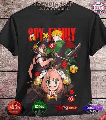 Maglietta Spy X Family Forger Anya Yor Loid Anime Maglietta Giapponese Manga Kawaii