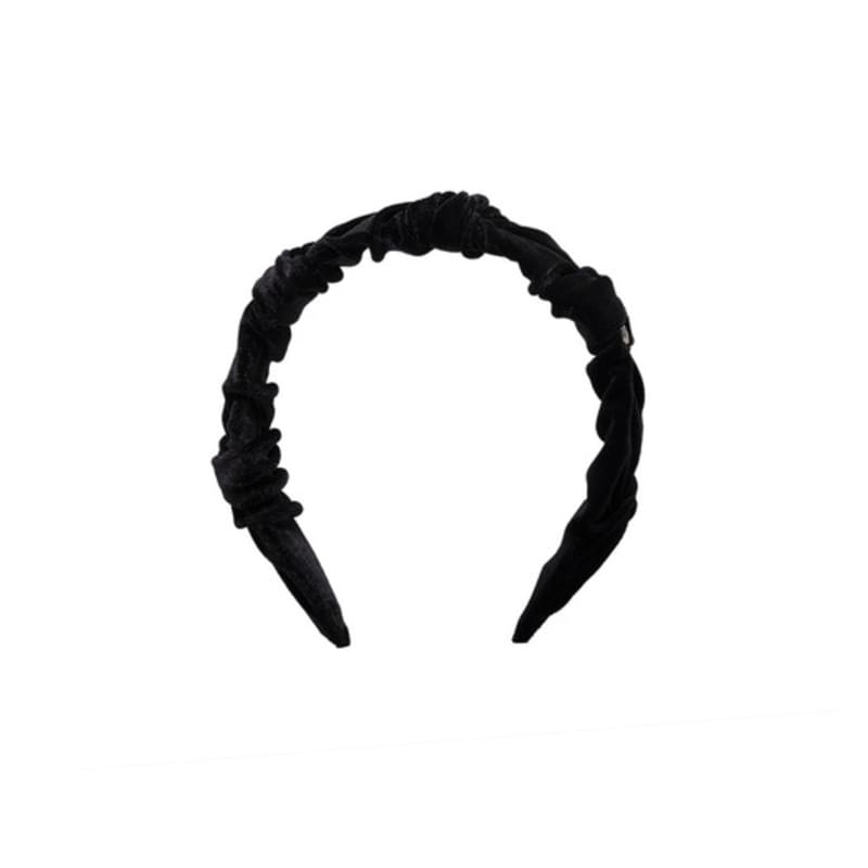 Brown Hat [headband] Black - Velvet