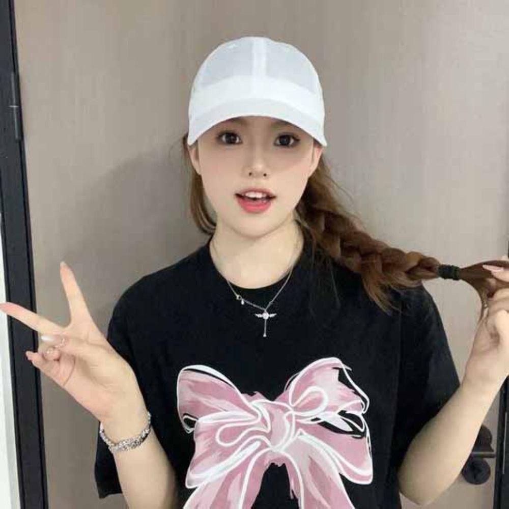 Anime Quick-Drying Baseball Cap Korean Style Peaked Cap Retro Solid Color Sun Hat Sports