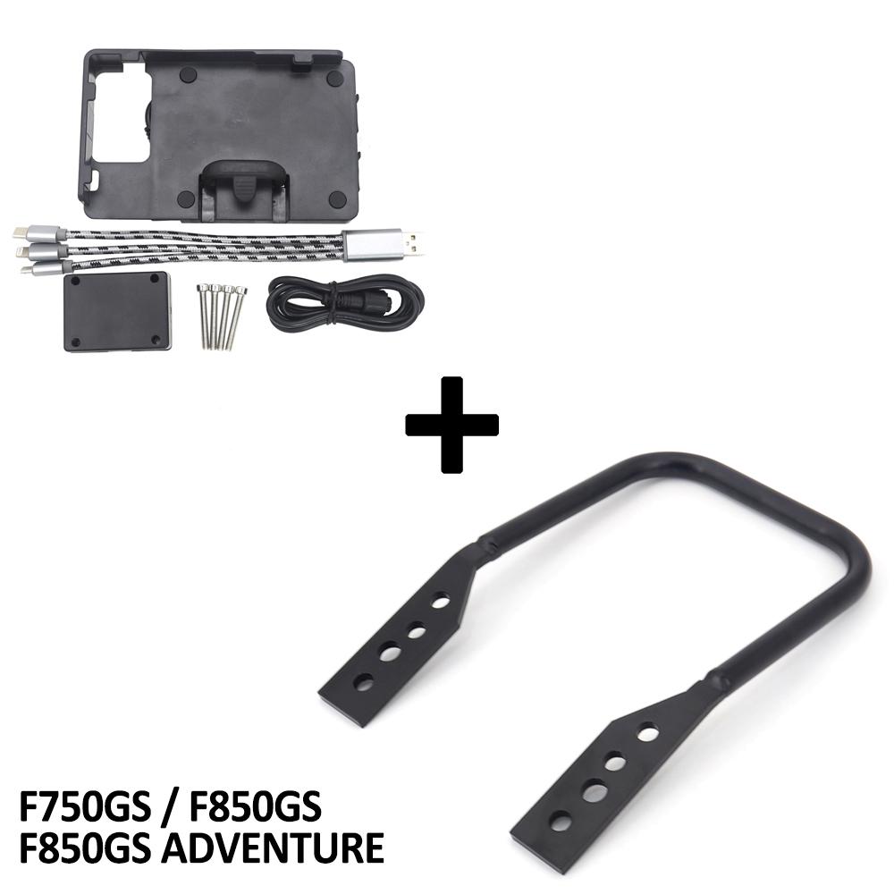 New GPS Motorcycle Accessories Black Phone Holder Windshield Navigation Holder For BMW F850GS Adventure F 850 GS F750GS 2018 -