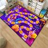 Cartoon Snake Ladder Board Game Pattern Living Room Bedroom Carpet 15 Sizes Kid's Room Play Mats Bedside Bathroom Floor Mat