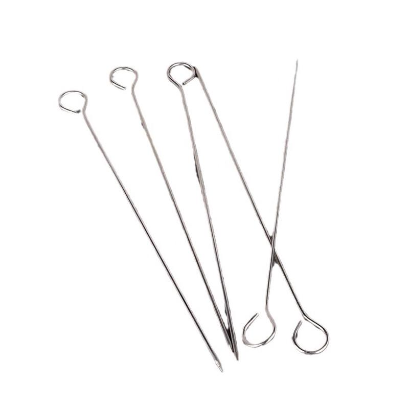 ZISIZ Stainless Steel Roasting Needles with Loop