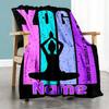 Yoga Is My Favorite Season Customize Your Name Home Blankets Comfortable Soft Lightweight Allseason Multipurpose Blanket For Picnics Sofas Offices