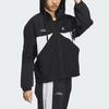 adidas Women's Woven Windbreaker Hooded Jacket Black IP0753